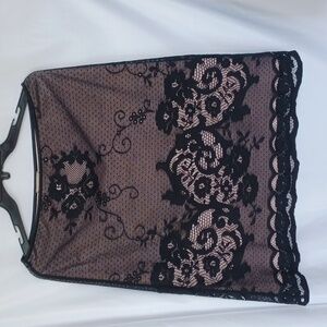 HeartSoul Black & Lilac Skirt with Lace